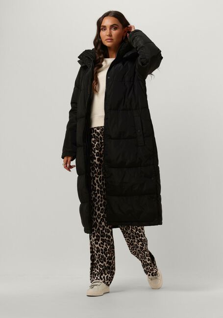 Zwarte NOTRE-V Gewatteerde jas PUFFER COAT LONG - large