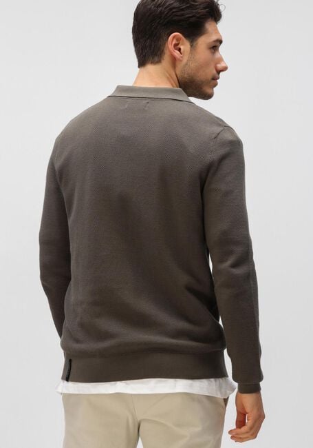 Olijf BUTCHER OF BLUE Trui RIPLEY POLO LS - large