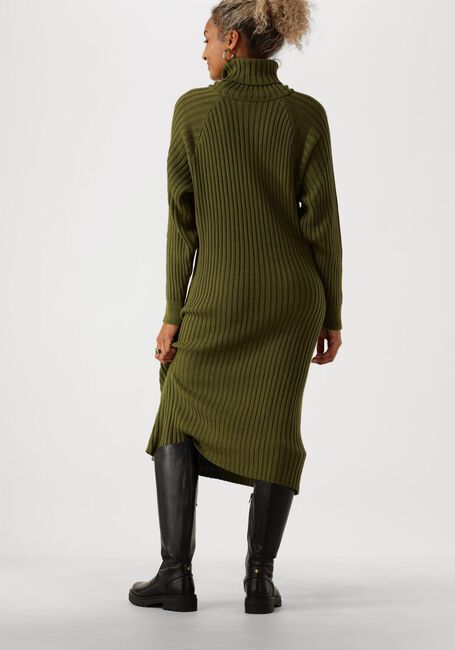 Olijf Y.A.S. Midi jurk YASMAVI KNIT MIDI ROLLNECK DRESS - large