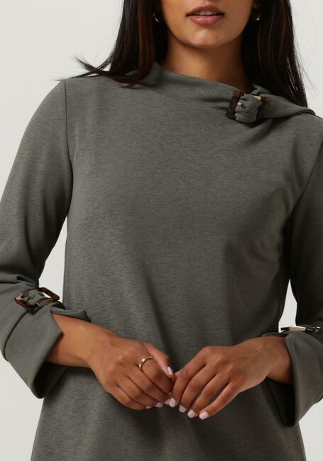 Grijze ANA ALCAZAR Mini jurk DRESS BUCKLE - large
