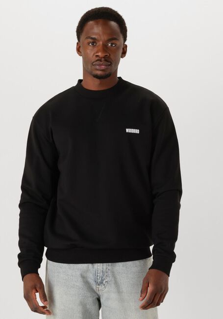 Zwarte WOODBIRD Sweater WBCAINE MIN CREW - large