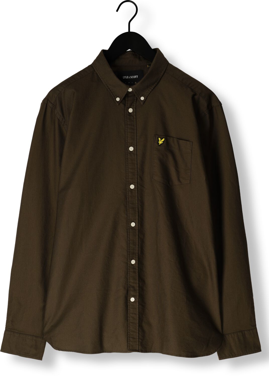 LYLE & SCOTT Heren Overhemden Plain Oxford Shirt Groen