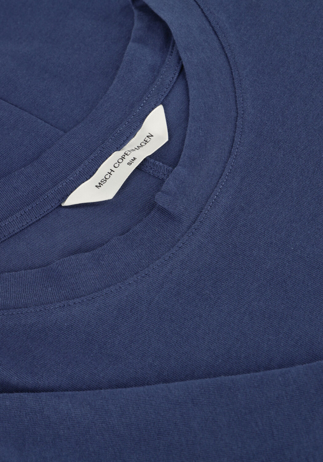 Blauwe MSCH COPENHAGEN Maxi jurk MSCHOLGA ORGANIC SS DRESS - large