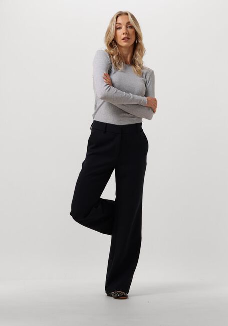 Grijze SELECTED WOMEN Tops & T-shirts ANNA LS CREW NECK TEE S - large