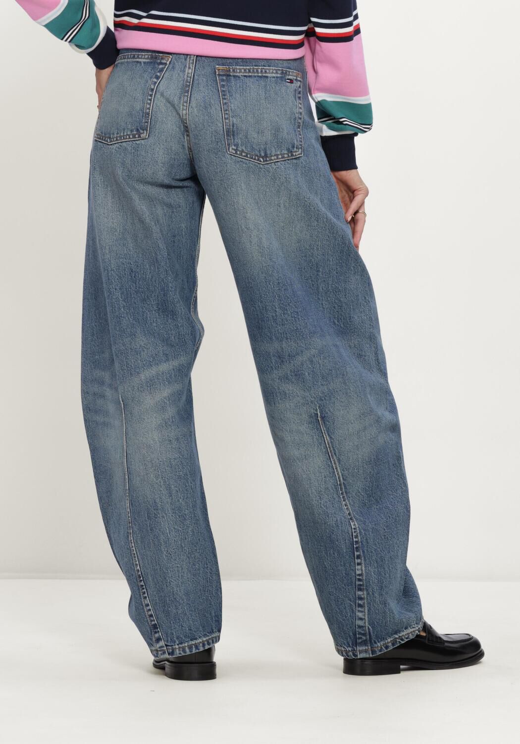 Donkerblauwe TOMMY JEANS Jeans ELLA MID BARREL CBF CJ6034 - large