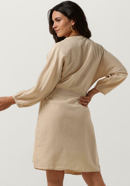 Beige MSCH COPENHAGEN Mini jurk MSCHMIRILLA 3/4 WRAP DRESS - large