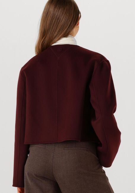 Bordeaux TOMMY HILFIGER Jack DF WOOL BLEND REG LADY JACKET - large