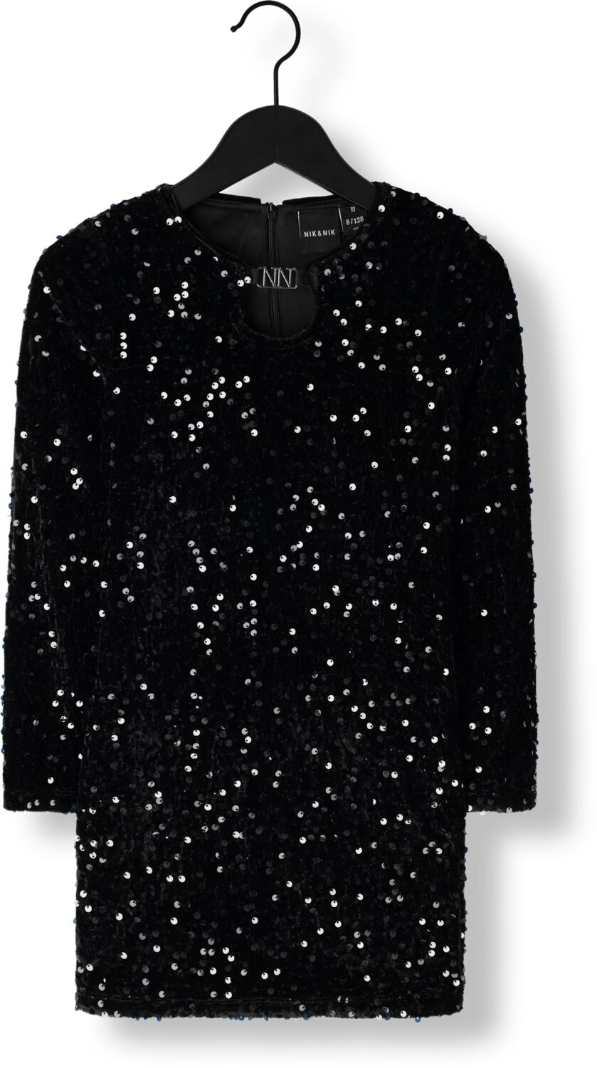 NIK & NIK Meisjes Jurken Topanga Dress Zwart