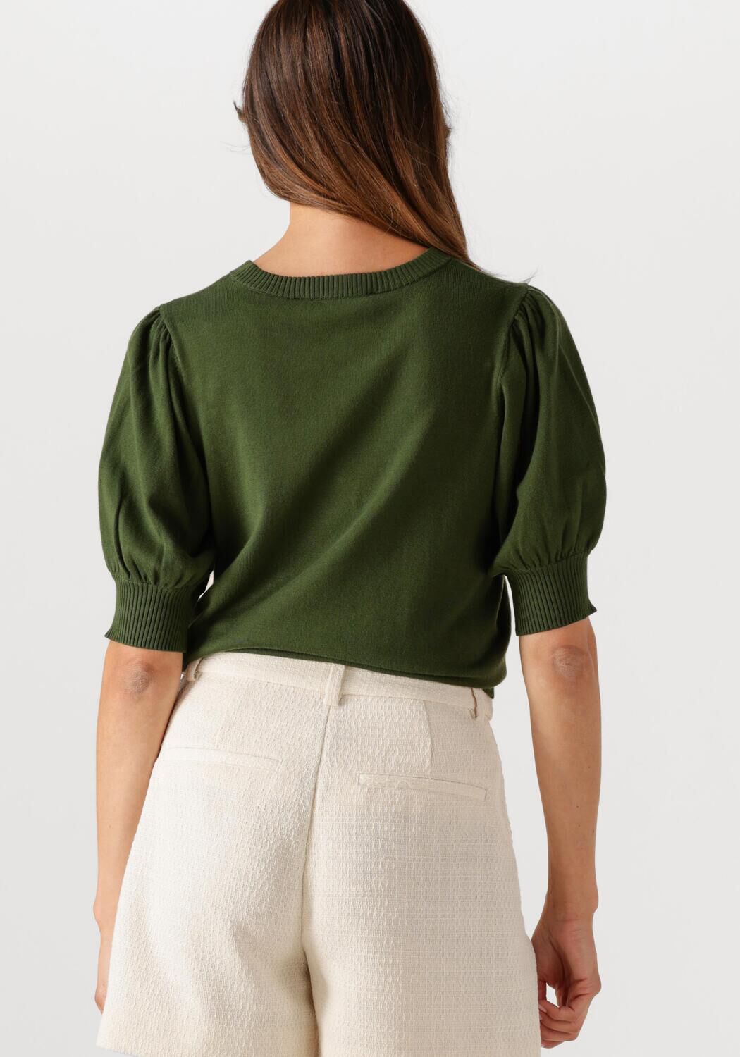 MINUS Dames Truien & Vesten Liva Knit Tee Donkergroen