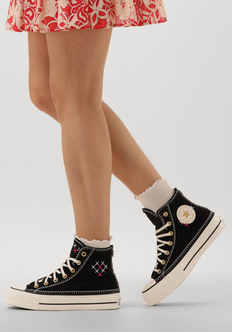 Zwarte CONVERSE Hoge sneakers CHUCK TAYLOR ALL STAR LIFT CRAFTED STITCHING - large