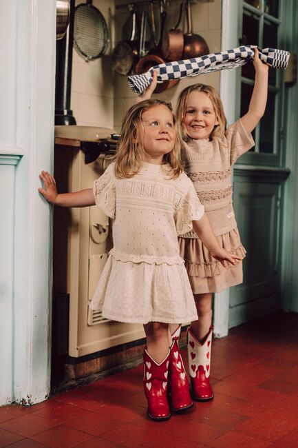 Ecru BAJE STUDIO Mini jurk ESTELA - large