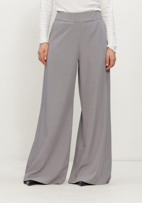Grijze NEO NOIR Wijde broek JANEL STRUCTURE PANTS - large