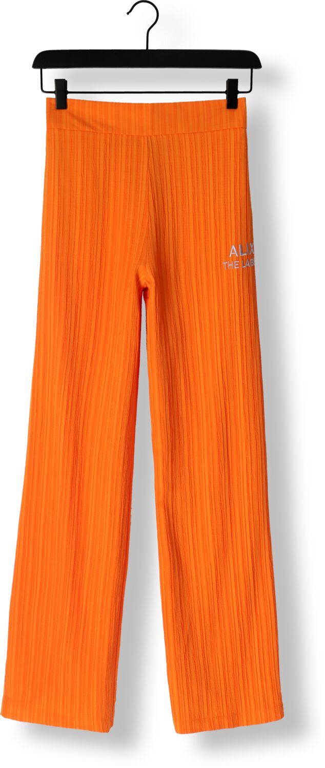 ALIX THE LABEL Dames Broeken Ladies Woven Krinkle Pants Oranje