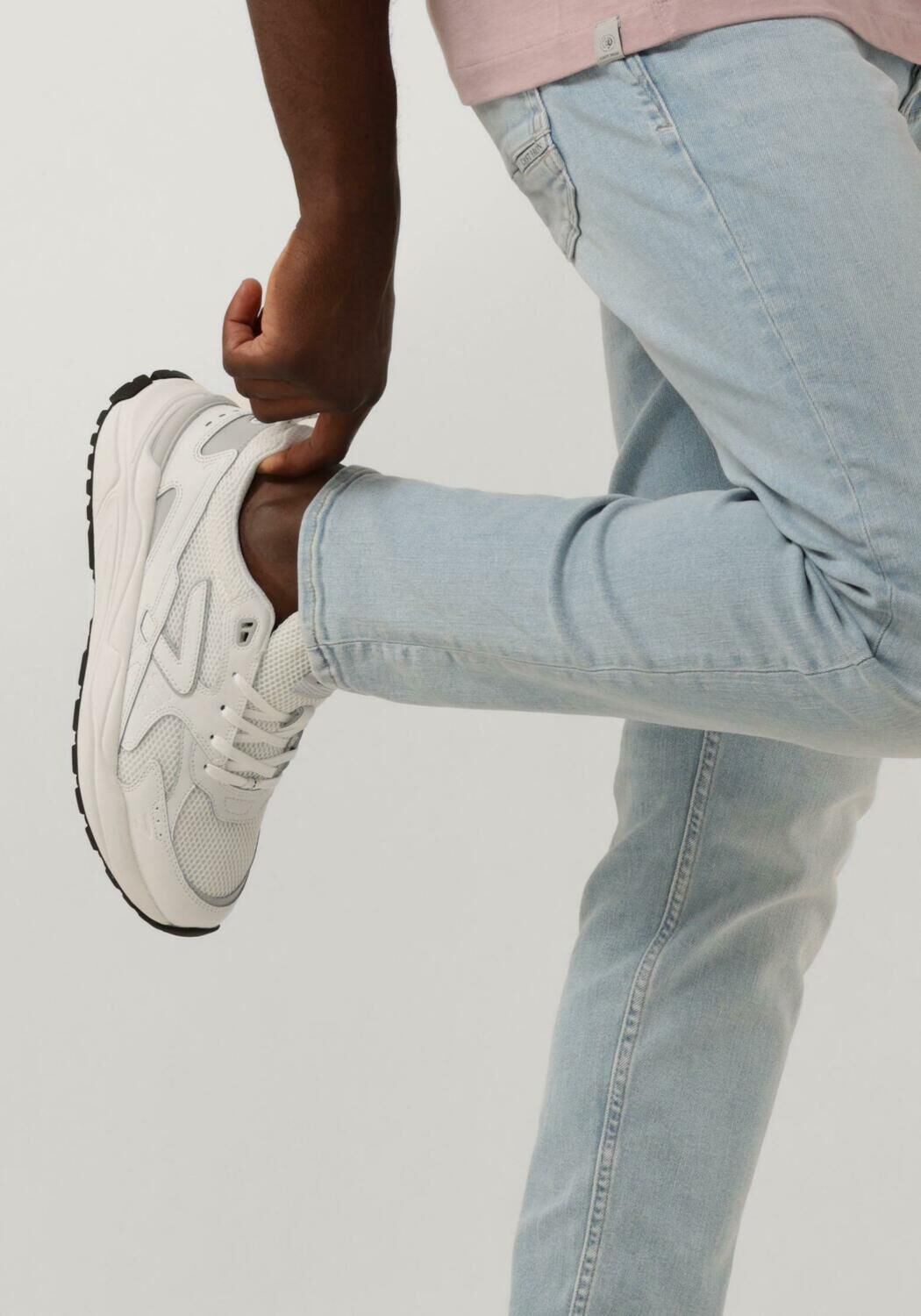 Witte HUB Lage sneakers GRID-M - large