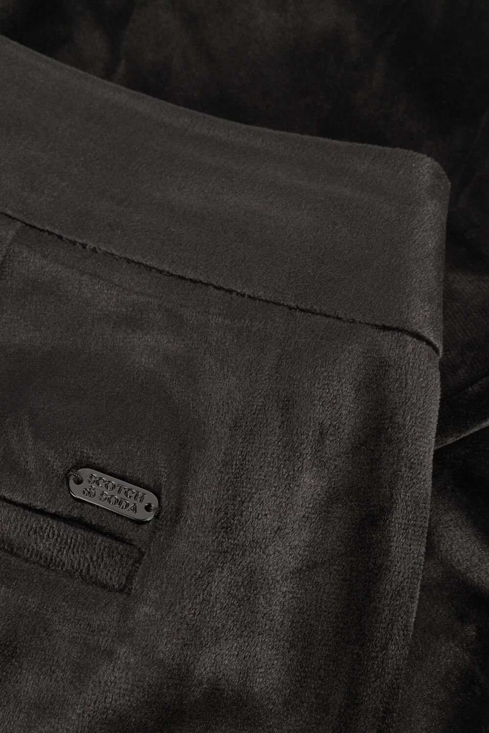 Zwarte SCOTCH & SODA Flared jeans VELVET HIGH-RISE FLARED TROUSERS - large