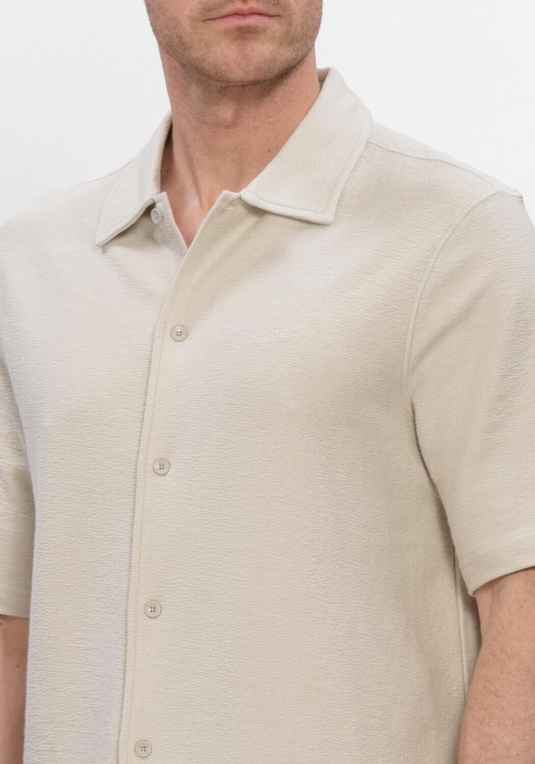 Beige AIRFORCE Casual overhemd WOVEN SHORT SLEEVE SHIRT - large