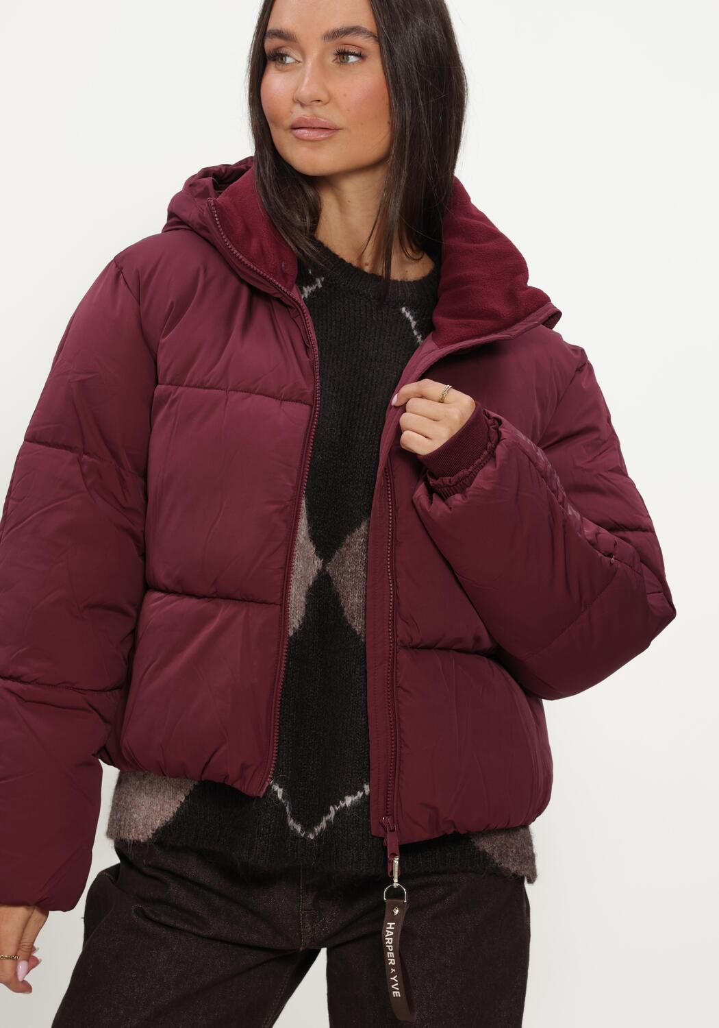 Bordeaux HARPER & YVE Gewatteerde jas IBBY-JA - large