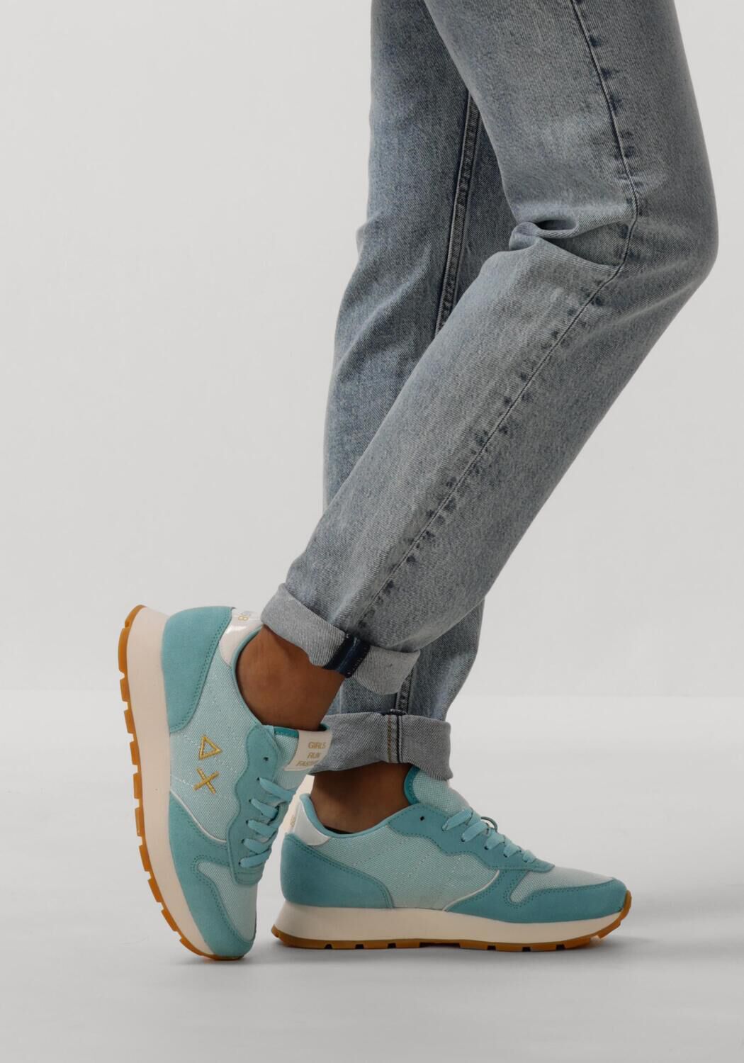 Blauwe SUN68 Lage sneakers ALLY GLITTER - large