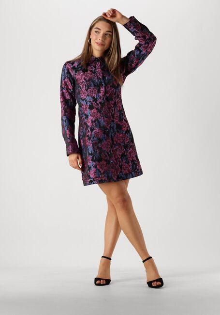 Blauwe Y.A.S. Mini jurk YASSULENA LS SHIRT DRESS - large