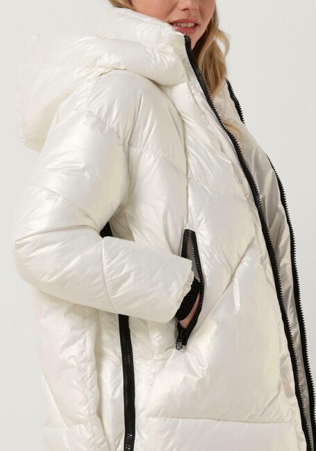 Witte CANADIAN Gewatteerde jas EUGENIE MID - large