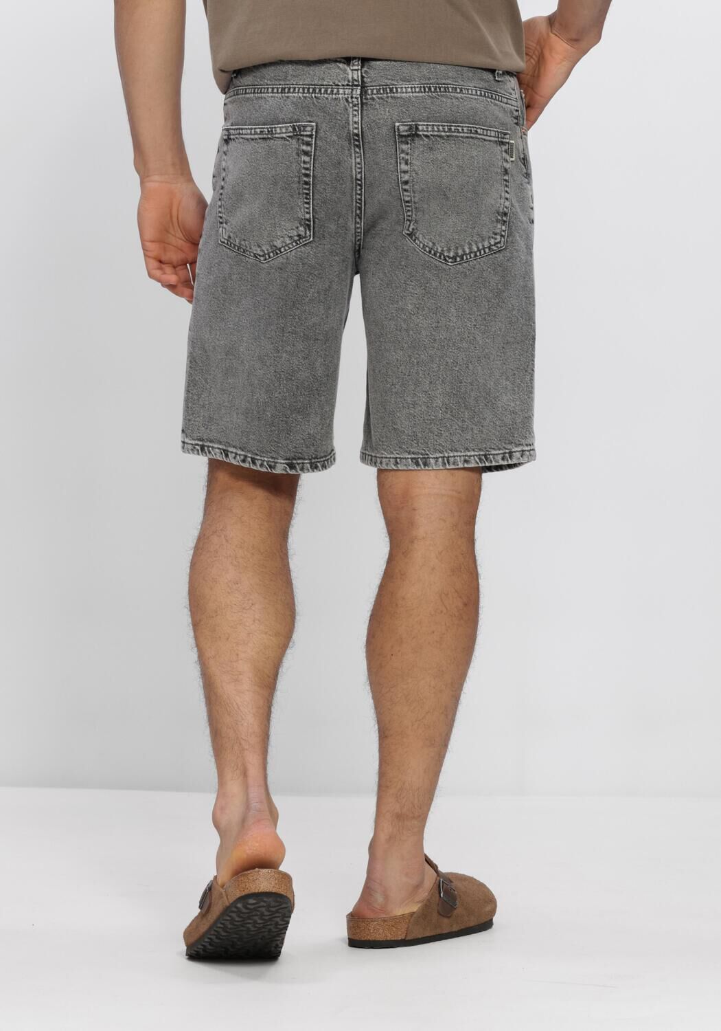 Grijze WOODBIRD Shorts WBLEROY ASH GREY SHORTS - large