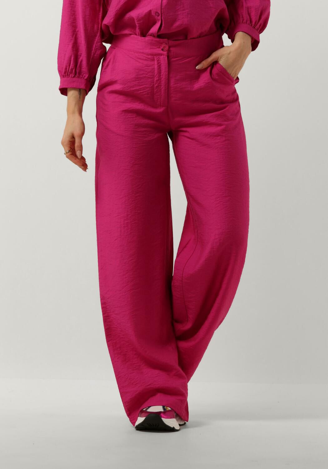 POM AMSTERDAM Dames Broeken Fuchsia Pants Roze