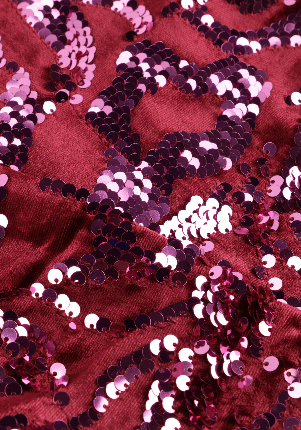 Bordeaux Y.A.S. Mini jurk YASROCOCO SL SEQUIN DRESS - large