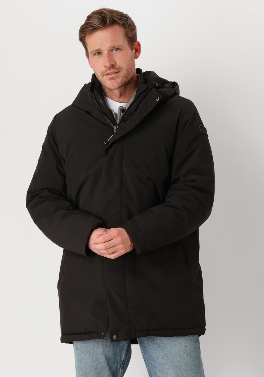 PURE PATH Heren Jassen Regular Fit Jackets Parka Zwart