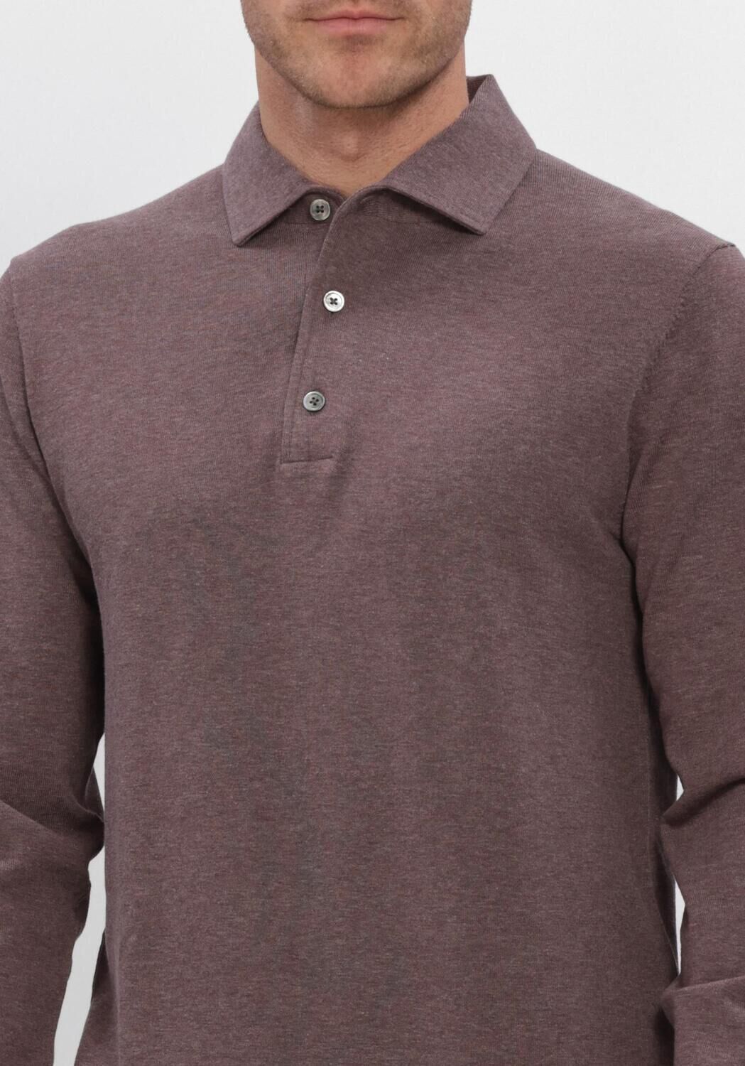 Bordeaux PROFUOMO Polo POLO ONE PIECE LS LUXURY BASIC - large
