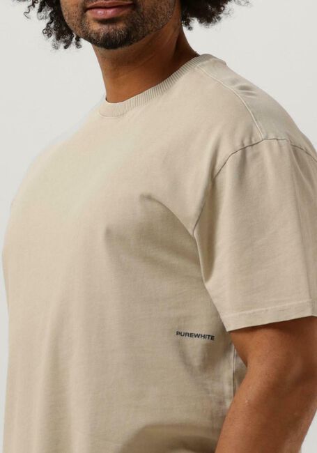 Zand PUREWHITE T-shirt TSHIRT WITH SMALL FRONT LOGO AT SIDE AND BIG BACK PRINT - large
