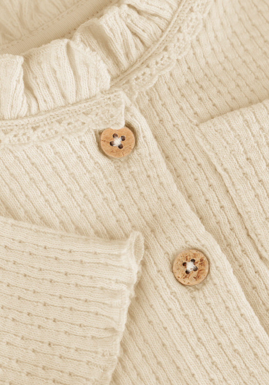 Beige LIL' ATELIER Vest NBFFINOLA LS SLIM CARD LIL - large