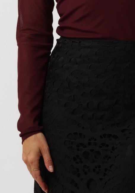 Zwarte VANILIA Midirok LACE PENCIL SKIRT - large
