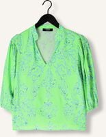 Groene JANSEN AMSTERDAM Blouses LEONIE BLOUSE WP 199 3/4 PUFFED SLEEVE Groene JANSEN AMSTERDAM Blouses LEONIE BLOUSE WP 199 3/4 PUFFED SLEEVE - medium