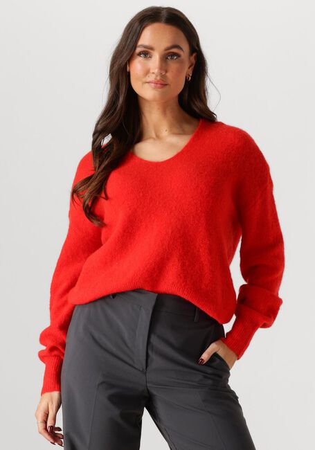 Rode MSCH COPENHAGEN Trui MSCHHILA HOPE V PULLOVER - large
