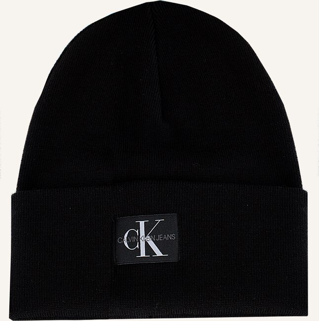 Zwarte CALVIN KLEIN Muts J MONOGRAM BEANIE M Zwarte CALVIN KLEIN Muts J MONOGRAM BEANIE M - large