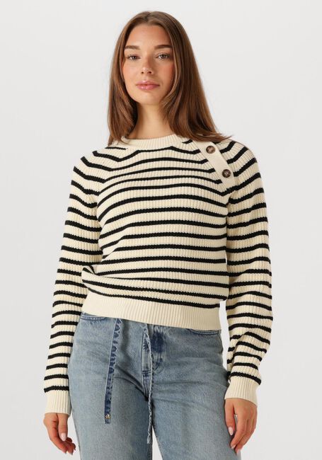 Zwarte ANOTHER LABEL Trui ASTER KNITTED PULL L/S - large