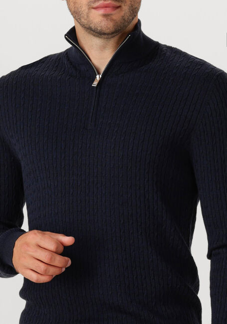 Donkerblauwe MATINIQUE Trui MAMASON SZ CABEL - large