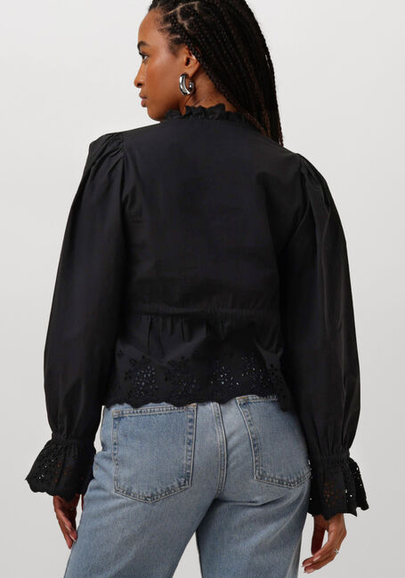 Zwarte NEO NOIR Blouses MATSI EMBROIDERY BLOUSE - large