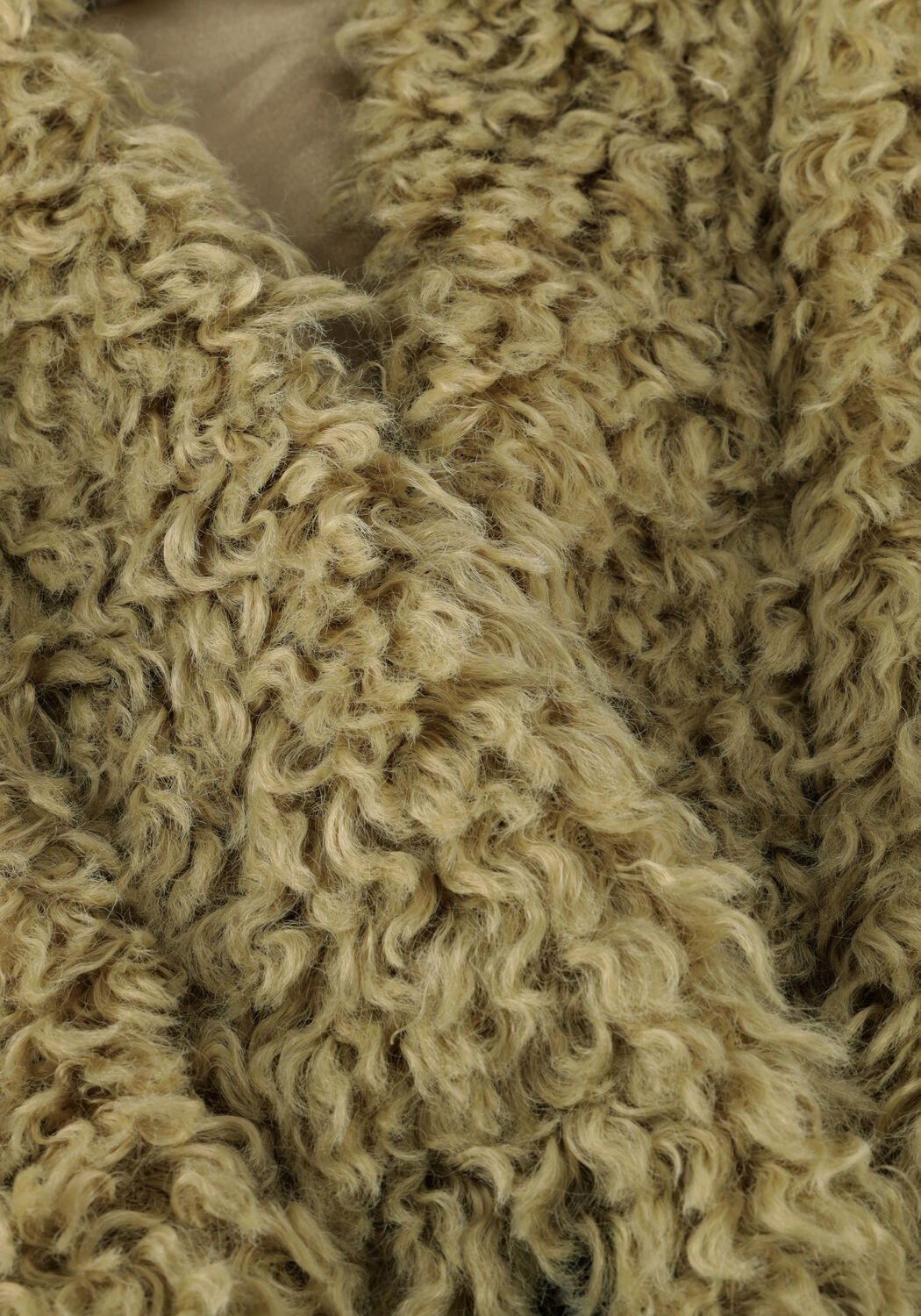 Khaki LIKE FLO Gilet DJO FLO FAUX FUR - large