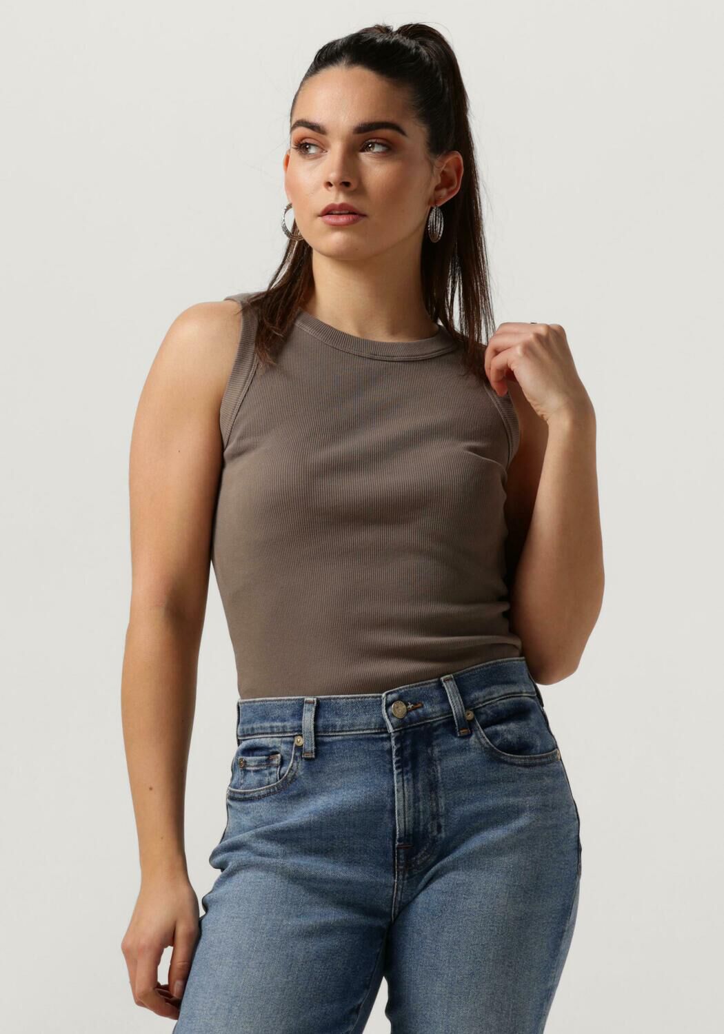 Bruine discount topjes dames