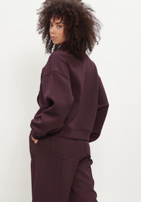 Bordeaux THE LOLA CLUB Trui LEYLA ZIP THROUGH - large