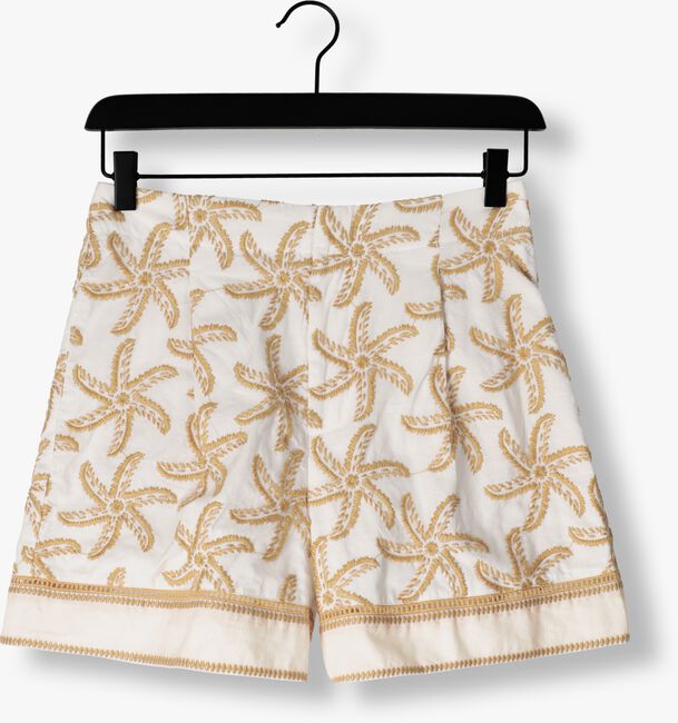 Beige SCOTCH & SODA Shorts STARFISH EMBROIDERED HIGH-RISE LINEN SHORT - large