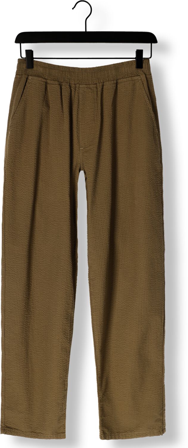 FORÉT Forét Heren Broeken Calm Seersucker Pant Khaki
