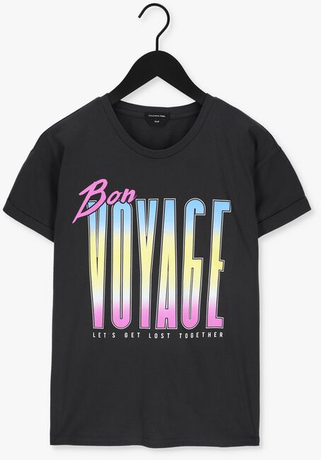 Zwarte COLOURFUL REBEL T-shirt BON VOYAGE BOXY TEE - large