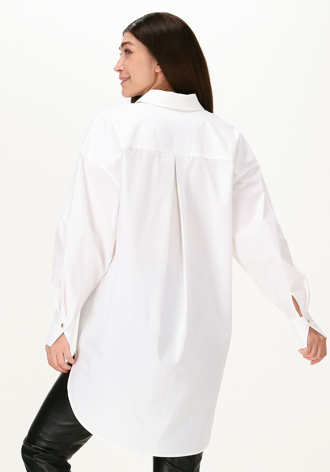 Witte lange sales dames blouse