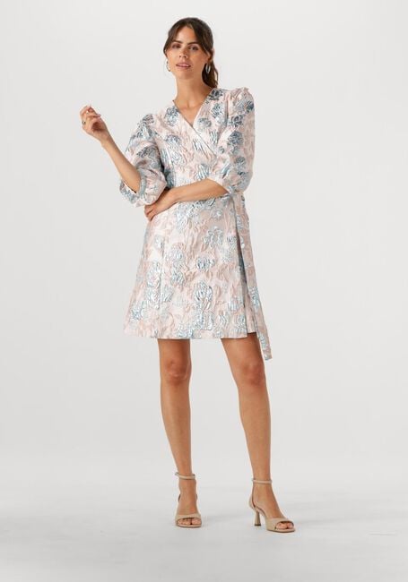 Lichtroze SELECTED FEMME Mini jurk SLFDEMMI-SIV SS WRAP DRESS - large