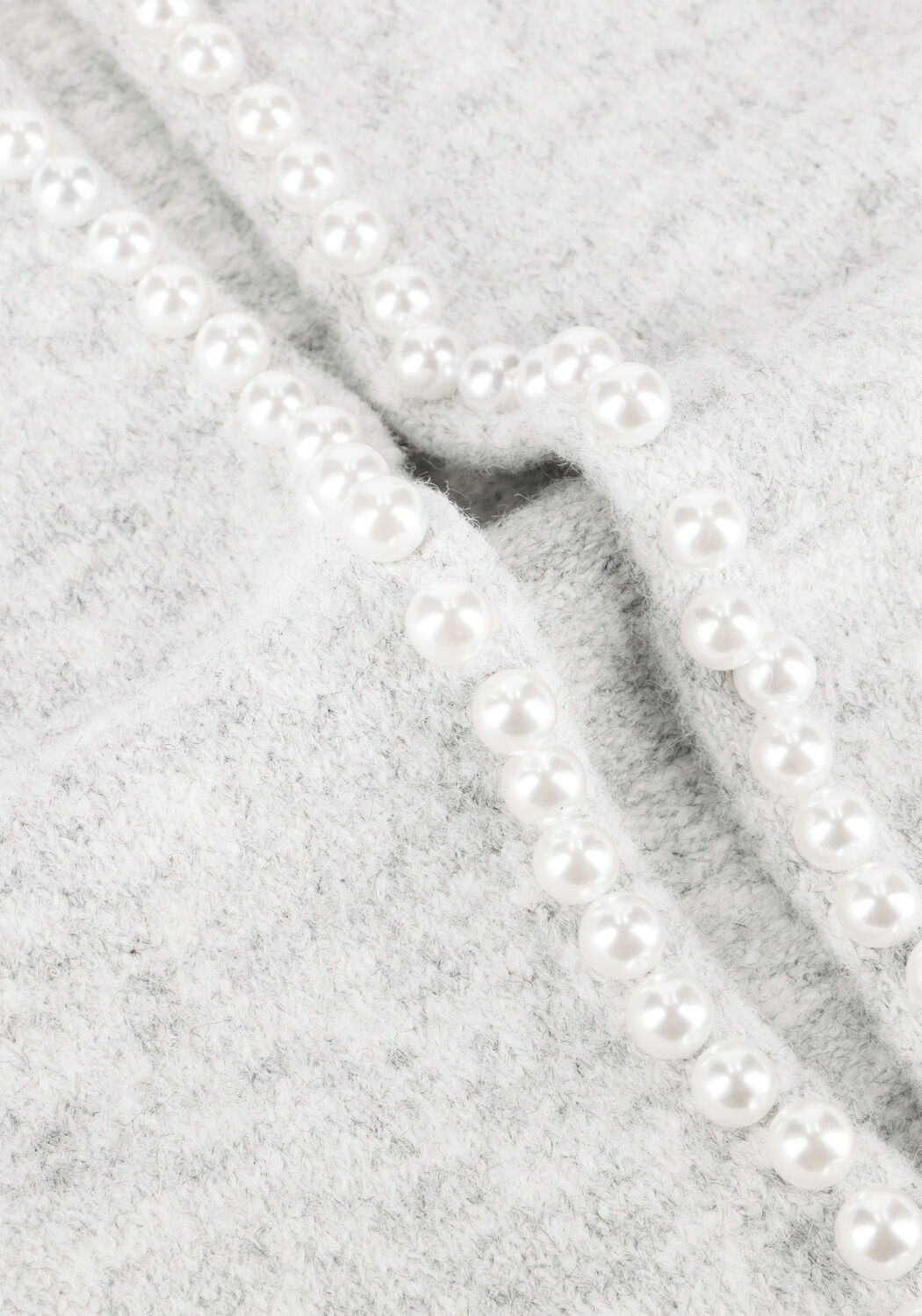 Lichtgrijze NEO NOIR Vest LILY PEARL KNIT CARDIGAN - large