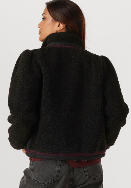 Zwarte ANTIK BATIK Teddy jas SALLY JACKET - large