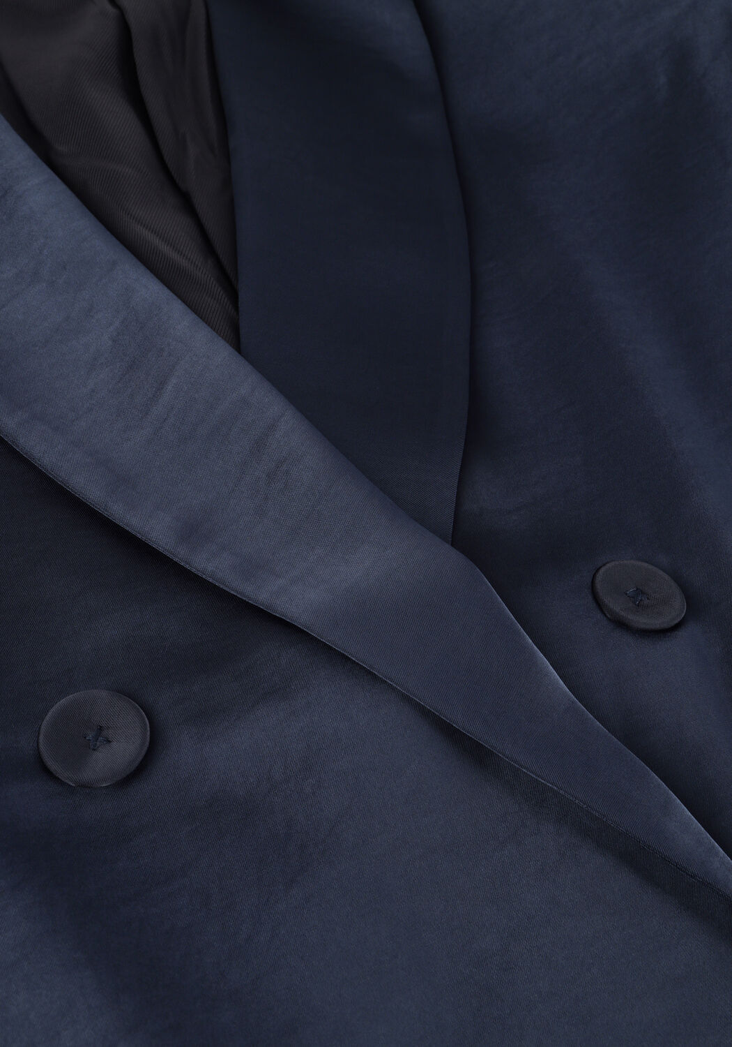 Donkerblauwe NEO NOIR Blazer JARDIN HEAVY SATEEN BLAZER - large