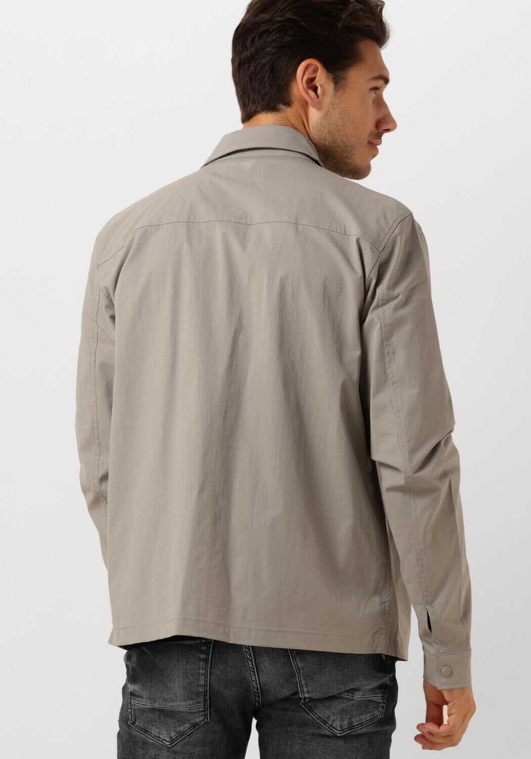 PURE PATH Heren Overshirts Regular Fit Shirts Over204 Taupe